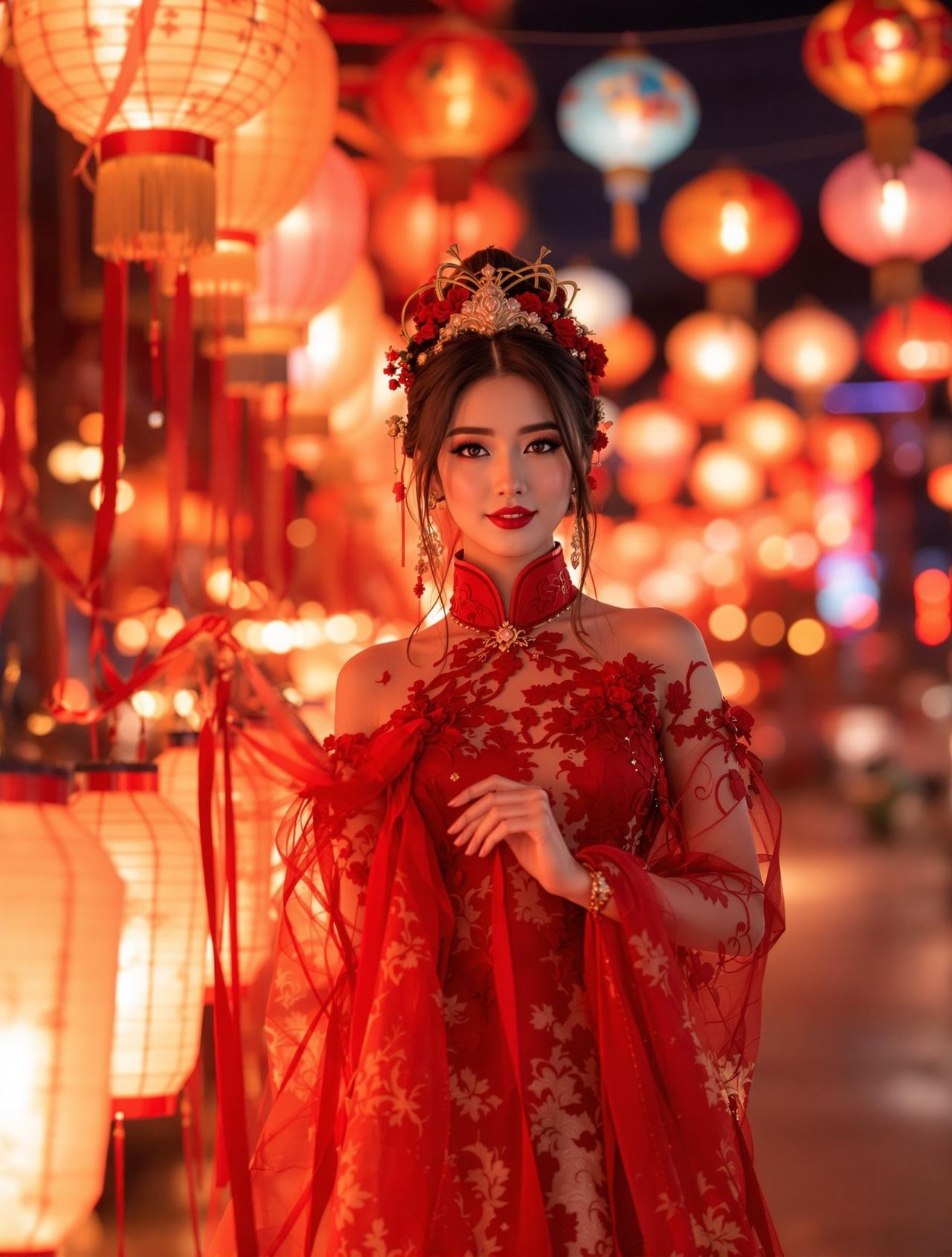 夜景汉服华服佳人 - 私房网夜景系列